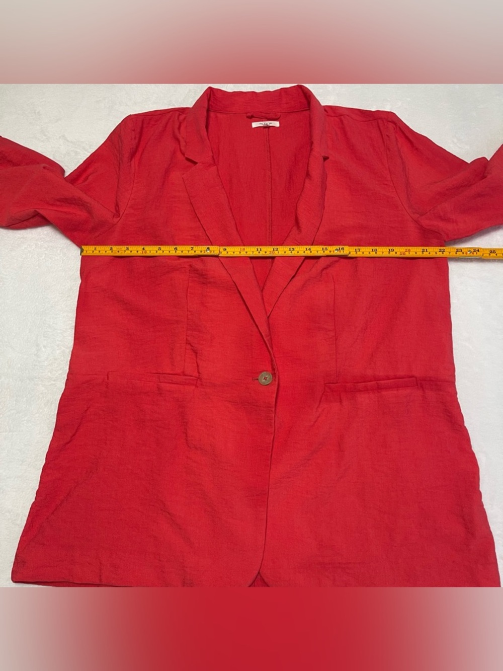 Maurices Women’s XXL Blazer and XL Paper Bag Shorts Watermelon Pink Red Suit Set - Picture 12 of 15